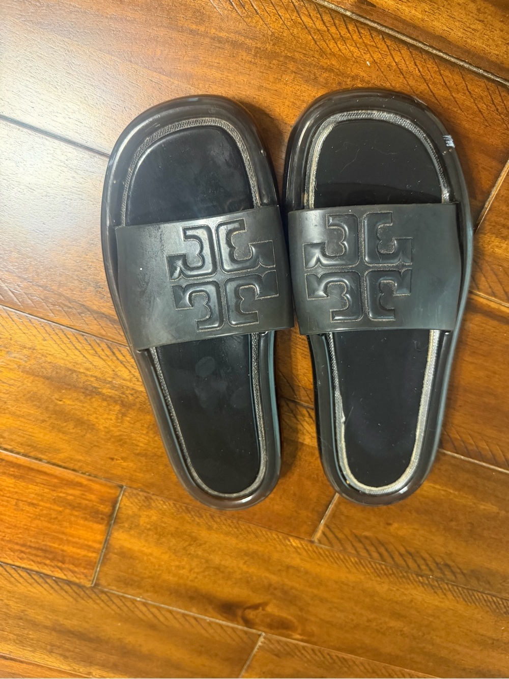 Tory Burch Black Slide Sandals - Picture 2 of 3